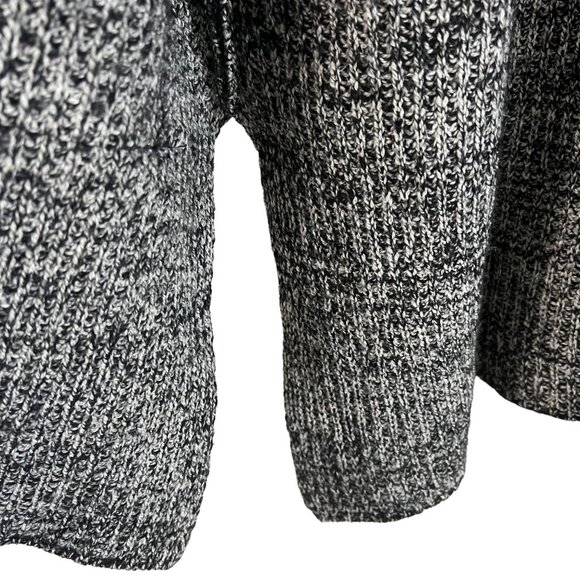 Sumisumi Womens Marled Black Chunky Knit Open Cardigan Wool Blend Size F - Picture 7 of 8